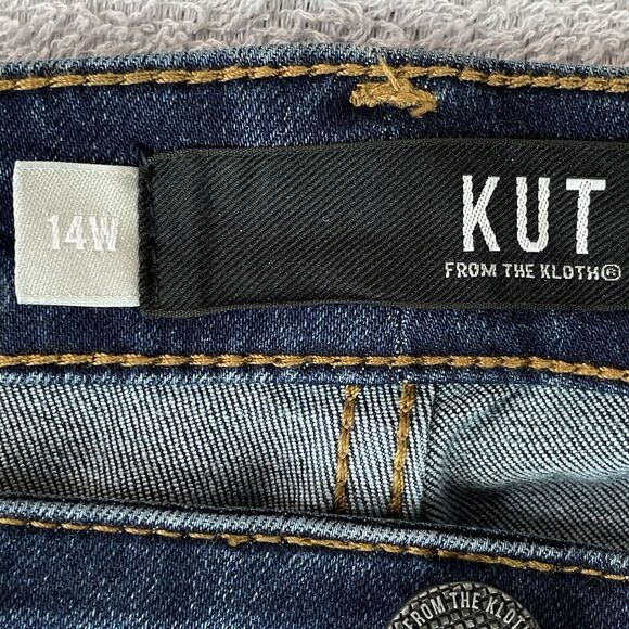 Kut From The Kloth Charlotte Fab Ab Culotte Jeans Women's 14W High Rise Stretch - Picture 5 of 16